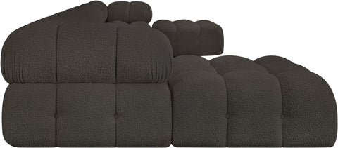 Niya Brown Boucle Fabric Modular Sectional Sec7B