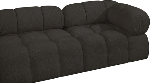Niya Brown Boucle Fabric Modular Sectional Sec7C