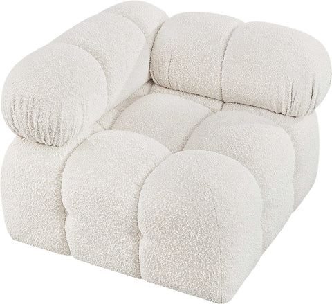 Niya Cream Boucle Fabric Corner Corner