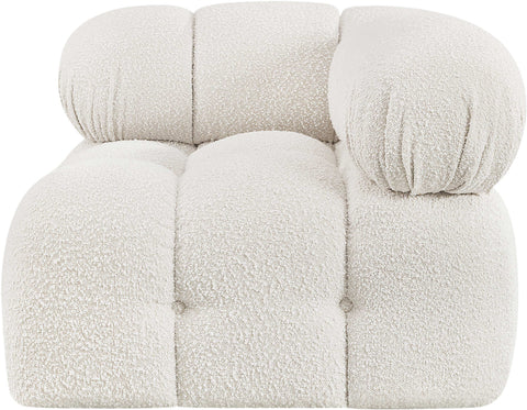 Niya Cream Boucle Fabric Corner Corner