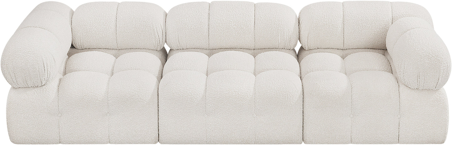 niya cream boucle fabric modular sofa s102a