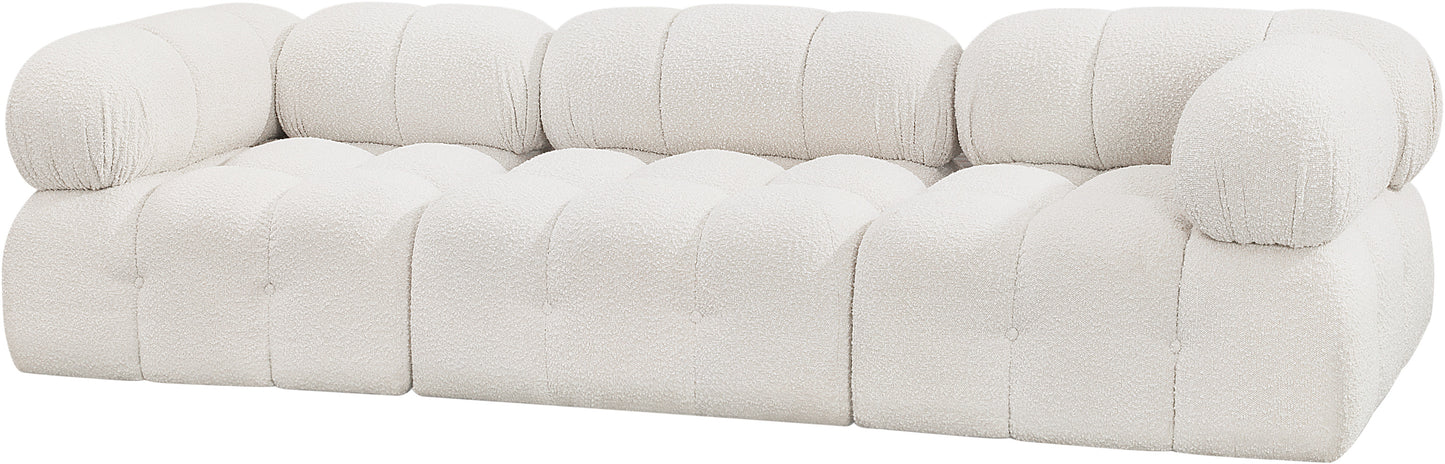 niya cream boucle fabric modular sofa s102a