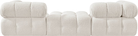 Darcy 102" Cream Boucle Fabric Upholstered Sofa, 3-Piece (Style 3)