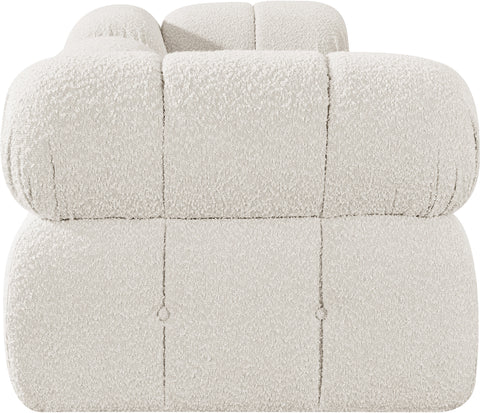 Darcy 102" Cream Boucle Fabric Upholstered Sofa, 3-Piece (Style 3)