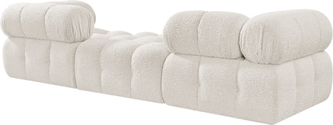 Darcy 102" Cream Boucle Fabric Upholstered Sofa, 3-Piece (Style 3)