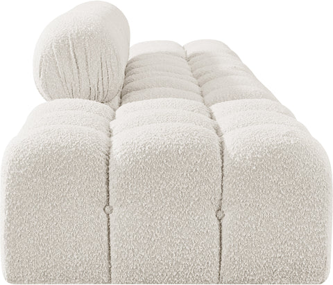 Darcy 136" Cream Boucle Fabric Upholstered Sofa, 4-Piece (Style 2)