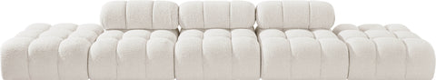 Darcy 170" Cream Boucle Fabric Upholstered Sofa, 5-Piece