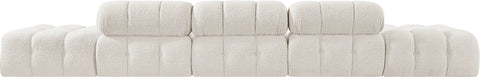Darcy 170" Cream Boucle Fabric Upholstered Sofa, 5-Piece