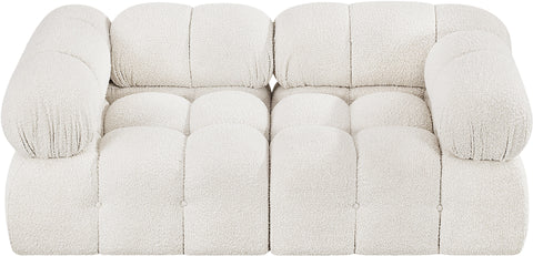 Niya Cream Boucle Fabric Modular Sofa S68A