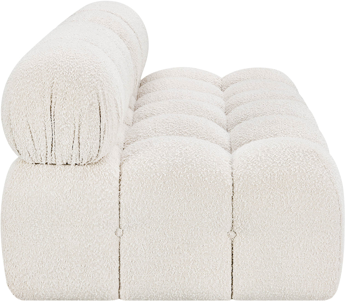 niya cream boucle fabric modular sofa s68b