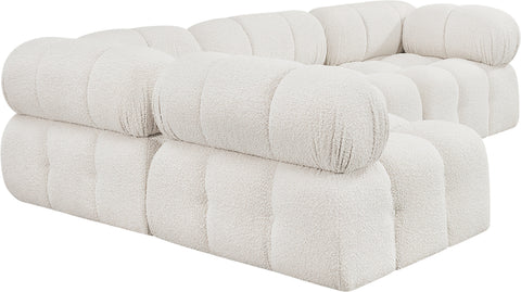 Niya Cream Boucle Fabric Modular Sectional Sec4A