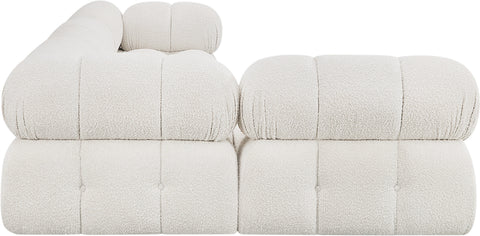 Niya Cream Boucle Fabric Modular Sectional Sec4A