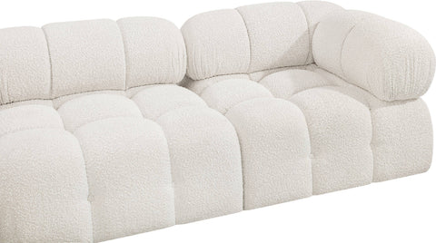 Niya Cream Boucle Fabric Modular Sectional Sec4A