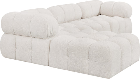 Niya Cream Boucle Fabric Modular Sectional Sec4B