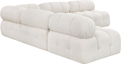 Niya Cream Boucle Fabric Modular Sectional Sec5C