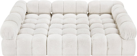 Niya Cream Boucle Fabric Modular Sectional Sec6C
