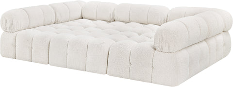 Niya Cream Boucle Fabric Modular Sectional Sec6C