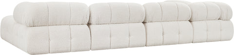 Niya Cream Boucle Fabric Modular Sectional Sec6D