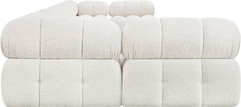 Niya Cream Boucle Fabric Modular Sectional Sec7A