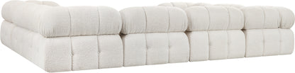 Niya Cream Boucle Fabric Modular Sectional Sec8A