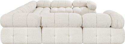 Niya Cream Boucle Fabric Modular Sectional Sec8A