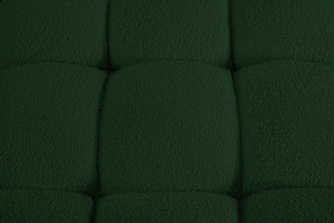 Niya Green Boucle Fabric Ottoman Ott