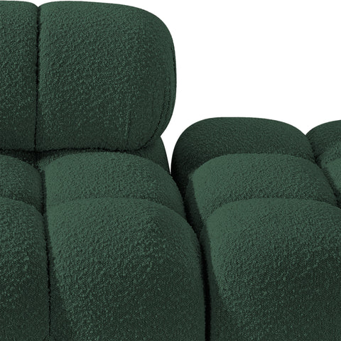 Darcy 102" Green Boucle Fabric Upholstered Sofa, 3-Piece (Style 2)