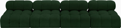 Niya Green Boucle Fabric Modular Sofa S136B