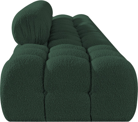 Darcy 170" Green Boucle Fabric Upholstered Sofa, 5-Piece