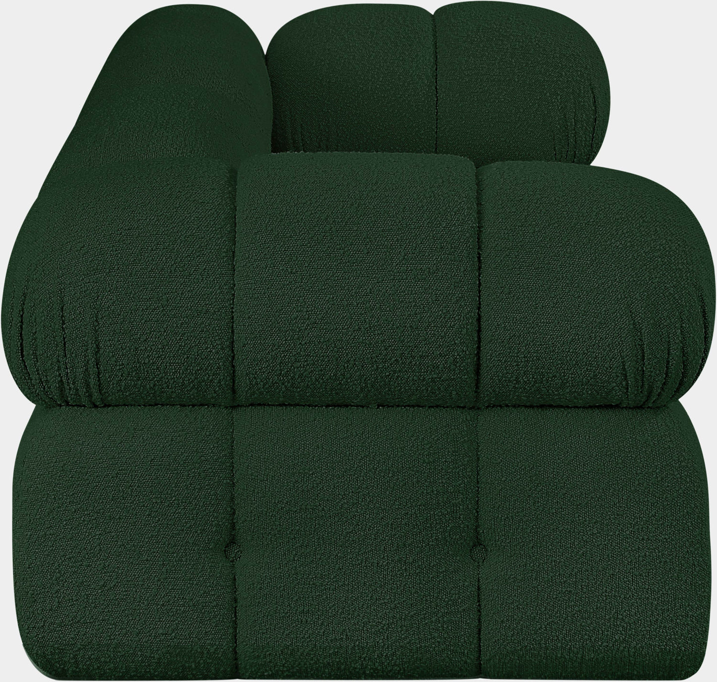 niya green boucle fabric modular sofa s68a