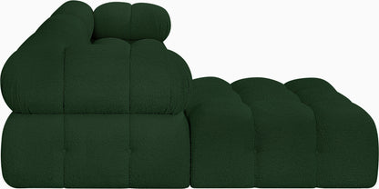 Niya Green Boucle Fabric Modular Sectional Sec4B