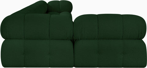 Niya Green Boucle Fabric Modular Sectional Sec5A
