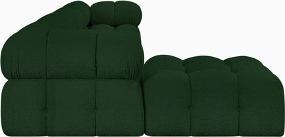 Niya Green Boucle Fabric Modular Sectional Sec5B