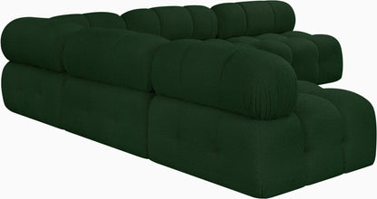 Niya Green Boucle Fabric Modular Sectional Sec5C