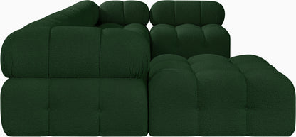 Niya Green Boucle Fabric Modular Sectional Sec6A