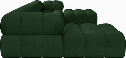 Niya Green Boucle Fabric Modular Sectional Sec6D