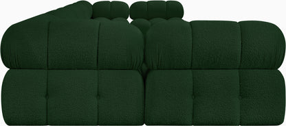 Niya Green Boucle Fabric Modular Sectional Sec7A