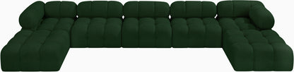 Niya Green Boucle Fabric Modular Sectional Sec7B