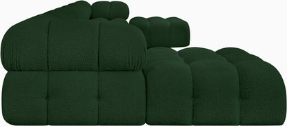 Niya Green Boucle Fabric Modular Sectional Sec7B