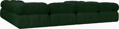 Niya Green Boucle Fabric Modular Sectional Sec8A