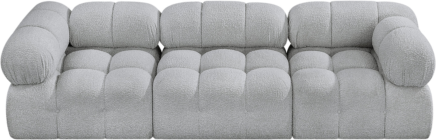 niya grey boucle fabric modular sofa s102a