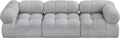 Niya Grey Boucle Fabric Modular Sofa S102A