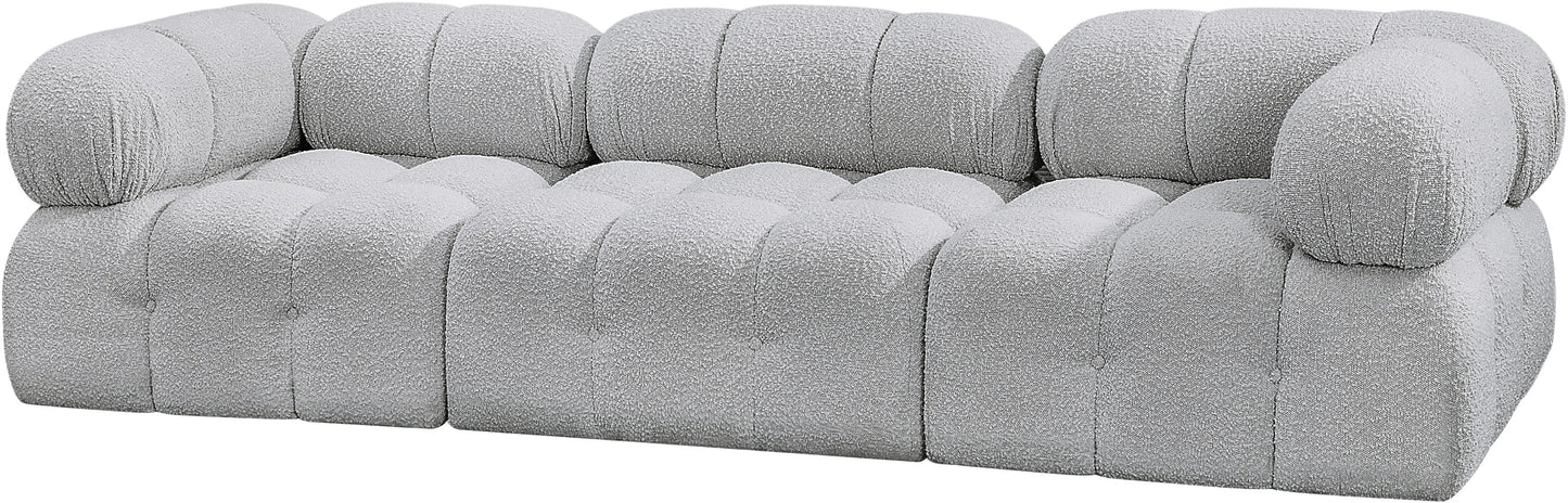 niya grey boucle fabric modular sofa s102a