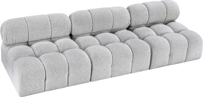 Niya Grey Boucle Fabric Modular Sofa S102B