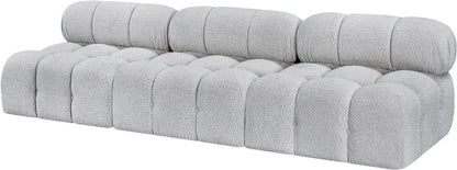 Niya Grey Boucle Fabric Modular Sofa S102B