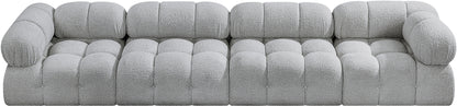 Niya Grey Boucle Fabric Modular Sofa S136A