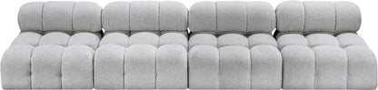 Niya Grey Boucle Fabric Modular Sofa S136B