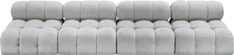 Niya Grey Boucle Fabric Modular Sofa S136B
