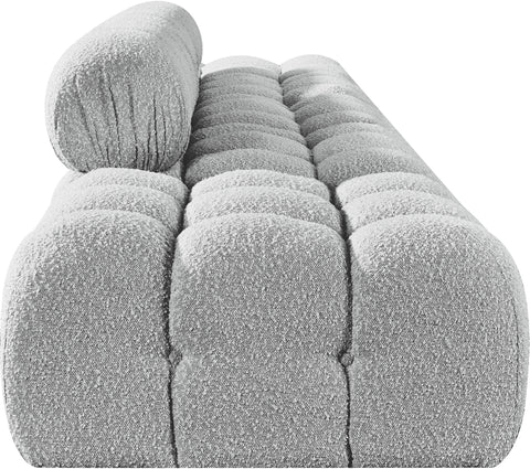 Darcy 170" Grey Boucle Fabric Upholstered Sofa, 5-Piece