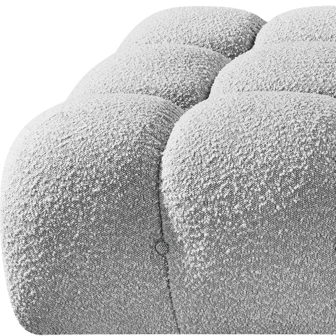 Darcy 170" Grey Boucle Fabric Upholstered Sofa, 5-Piece